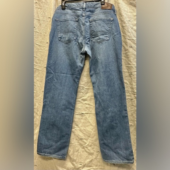 Hollister men’s MEDIUM WASH STRAIGHT JEANS W34 L32 (b6) - Picture 2 of 5